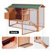 Fir Wood Chicken Coop Waterproof Rabbit Hutch Elevated Cage Firm Network Fence Easy To Clean