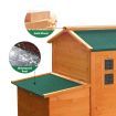 Fir Wood Chicken Coop Waterproof Rabbit Hutch Elevated Cage Firm Network Fence Easy To Clean