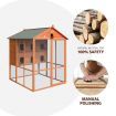 Xl Cosy 2-Storey Wood Bird Cage Separate Aviary  Waterproof Roof-For Parrot,Cockatoo,Macaw, Etc.