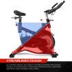 Belt Driven Quiet&Smooth Run Exercise Bike Indoor Cycling W/Adjustable Resistance,Anti Shock System