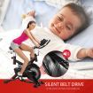 Belt Driven Quiet&Smooth Run Exercise Bike Indoor Cycling W/Adjustable Resistance,Anti Shock System