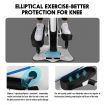 Sit / Stand Magnetic Cross Trainer Elliptical Machine Knee Protecting Design