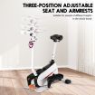 Sit/Stand Height&Resistance Adjustable Magnetic Elliptical Machine Cross Trainer Burn Fat Quickly