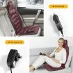 10 Motor Vibrating Heated Massage Cushion Seat Pad Pulsate,Tap,Roll,Knead Home Car Full Body Relax