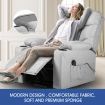 Relax 8 Point Heated Massage Chair Lift Moter 160 Degree Recliner Thick Padded Sofa W/Slide Out Foot Rest