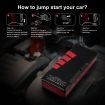 Compact 2000A Jump Starter Car Battery Charger W/Screen,C,Usb,Dc Ports For Car Boat Motor Phone Etc.