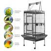 173Cm Wheeled  Large Bird Cage W/2 Perch,4 Feeder,Pull Out Tray Easily Clean For Parrots,Budgies