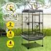 173Cm Wheeled  Large Bird Cage W/2 Perch,4 Feeder,Pull Out Tray Easily Clean For Parrots,Budgies