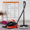 Remove Tough Dirt 2.1L Strong Steam Cleaner Only 1-Min Heating For Floor,Window,Glass,Cloth -Black