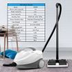 Remove Tough Dirt 2.1L Strong Steam Cleaner Only 1-Min Heating For Floor,Window,Glass,Cloth-White
