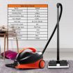 Remove Tough Dirt 2000W Strong Steam Cleaner W/Multi Nozzles For Floor,Window,Glass,Cloth-Black