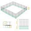 40X1.25M Any Shape Durable Chicken Net Fence Poultry Netting Enclosure W/Security Locks,20 Posts