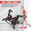 Belt Driven Quiet&Smooth Run Exercise Bike Indoor Cycling W/Adjustable Resistance,4 Riding Modes