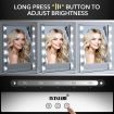 3 Light Color Led Rotable Make Up Vanity Mirror W/Adjustable Brightness,Usb Port For Charging Phone