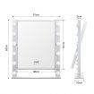3 Light Color Led Rotable Make Up Vanity Mirror W/Adjustable Brightness,Usb Port For Charging Phone