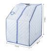 Portable Anti-Germ Steam Sauna Home Spa Set W/9 Temp Control Steam Pot, Anti-Odour Enclosure,Chair