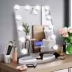Hollywood 3 Light Color Make Up Vanity Mirror W/Bluetooth Linked Music,Smart Touch Control