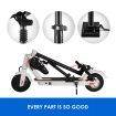 Xiaomi/Segway Electric Scooer Saddle Seat Well Padded Shock Absorption Design Height Adjustable