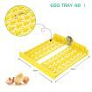 High Success Rate 48 Auto Egg Incubator Auto Turn Egg&Adjust Temp/Humidity For Chickens,Ducks,Goose