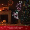 Christmas Santa and Star Lights 10M LED Rope Xmas Decorations Ornaments Wall Mount for Home Outdoor