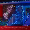 Christmas Santa and Star Lights 10M LED Rope Xmas Decorations Ornaments Wall Mount for Home Outdoor