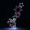 Christmas Santa and Star Lights 10M LED Rope Xmas Decorations Ornaments Wall Mount for Home Outdoor