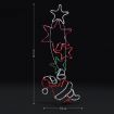 Christmas Santa and Star Lights 10M LED Rope Xmas Decorations Ornaments Wall Mount for Home Outdoor