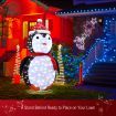 3D Christmas Lights Xmas Penguin LED Lighted Holiday Ornaments Outdoor Decorations 180CM