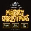 Merry Christmas Light LED Rope Outdoor Xmas Decoration Ornaments for Christmas Tree Party Home