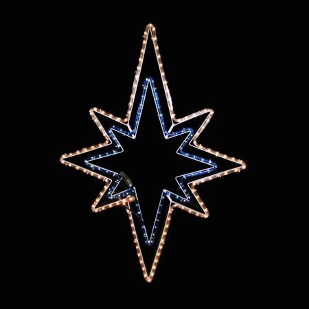 Flashing Star Christmas Light Display Xmas Party Holiday Decoration