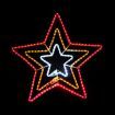 3 Colour Christmas Star Light Outdoor Xmas Decoration with Controller 80cmx84cm
