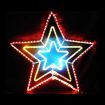 3 Colour Christmas Star Light Outdoor Xmas Decoration with Controller 80cmx84cm