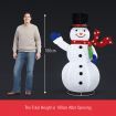 LED Snowman Outdoor Christmas Light Xmas Fairy Decoration 180cm Tall