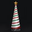 180CM Christmas Tree 3D Ribbon Xmas 200 LED Light Decorations Ornaments Indoor Outdoor