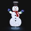 3D Christmas Snowman Light Xmas LED Lighted Holiday Ornaments Outdoor Decorations 180CM