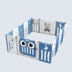 16 Panels Shape Adjustable Baby Playpen Fence Gate Enclosure W/Safety Lock Eco Friendly-63Cm Height