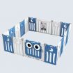 18 Panels Shape Adjustable Baby Playpen Fence Gate Enclosure W/Safety Lock Eco Friendly-63Cm Height