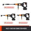 20V 4Ah Cordless Pressure Washer Powerful 3.0 L/Min Water Speed,5 Spray Modes For Vairous Clean Need