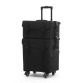 Shoulder/Trolley 2 In 1 Pro Make Up Case W/8 Removable Trays, 10 Extendable Trays, 13 Detachable Pcs Inside