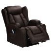 8-Point Heated Vibration Massage Chair 150° Recliner Thick Padded Sofa W/Okin Lift Motor Easy In&Out