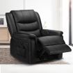 Electric Heated 8-Point Whole Body Massage Chair Thick Padded Recliner W/Footrest,Usb Charge Port