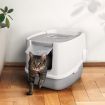 Fully Hooded Cat Litter Box Toilet W/Carbon Filter Remove Smell For Small Big Cats Easy Cleaning
