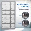 18-Door Anti Scratch Safe Steel Locker Storage Cabinet W/Lable Slot For School Lab Gym Garage