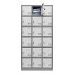 18-Door Anti Scratch Safe Steel Locker Storage Cabinet W/Lable Slot For School Lab Gym Garage