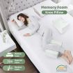 Ergonomic Knee Pillow Soft Memory Foam Leg Support Cushion W/Bamboo Cover For Side Sleepers