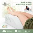 Back Leg Elevation Wedge Pillow Bed Support Cushion W/High Density Cool Gel Memory Foam Bamboo Cover