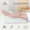 Ergonomic Design Leg Rest/Support Pillow Bed Elevation Cushion W/Gel Momory Foam,Bamboo Cover