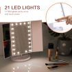 Tri Fold Lighted Vanity Make Up Mirror W/Dimmable Leds,2X 3X Magnify Mirror For Perfect Makeup