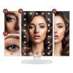 Tri Fold Lighted Vanity Make Up Mirror W/Dimmable Leds,2X 3X Magnify Mirror For Perfect Makeup