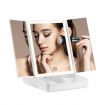 3 Light Color Tri Fold Led Vanity Make Up Mirror  90 Degree Rotaiton W/Dimmable Leds For Perfect Makeup